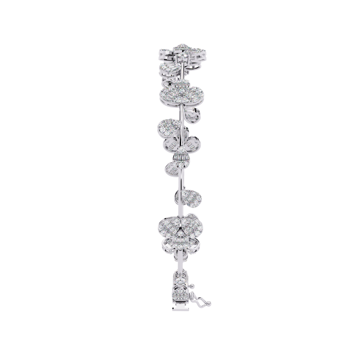 2.36Ct Baguette And Round Cut Diamond Elegant Minimalist Custom Stacking Tennis Party Wear Bracelet - HIGHCARAT DIAMONDS