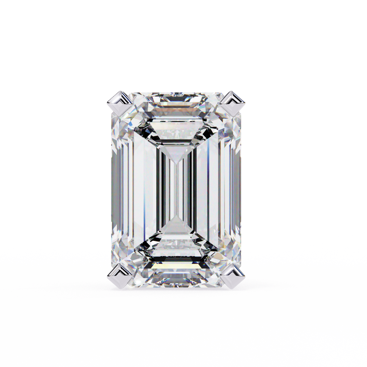 2.39Ct Emerald Cut High Quality Lab Grown Diamond Unique Delicate Solitaire Vintage Screw Back Stud Daily Wear Earring - HIGHCARAT DIAMONDS