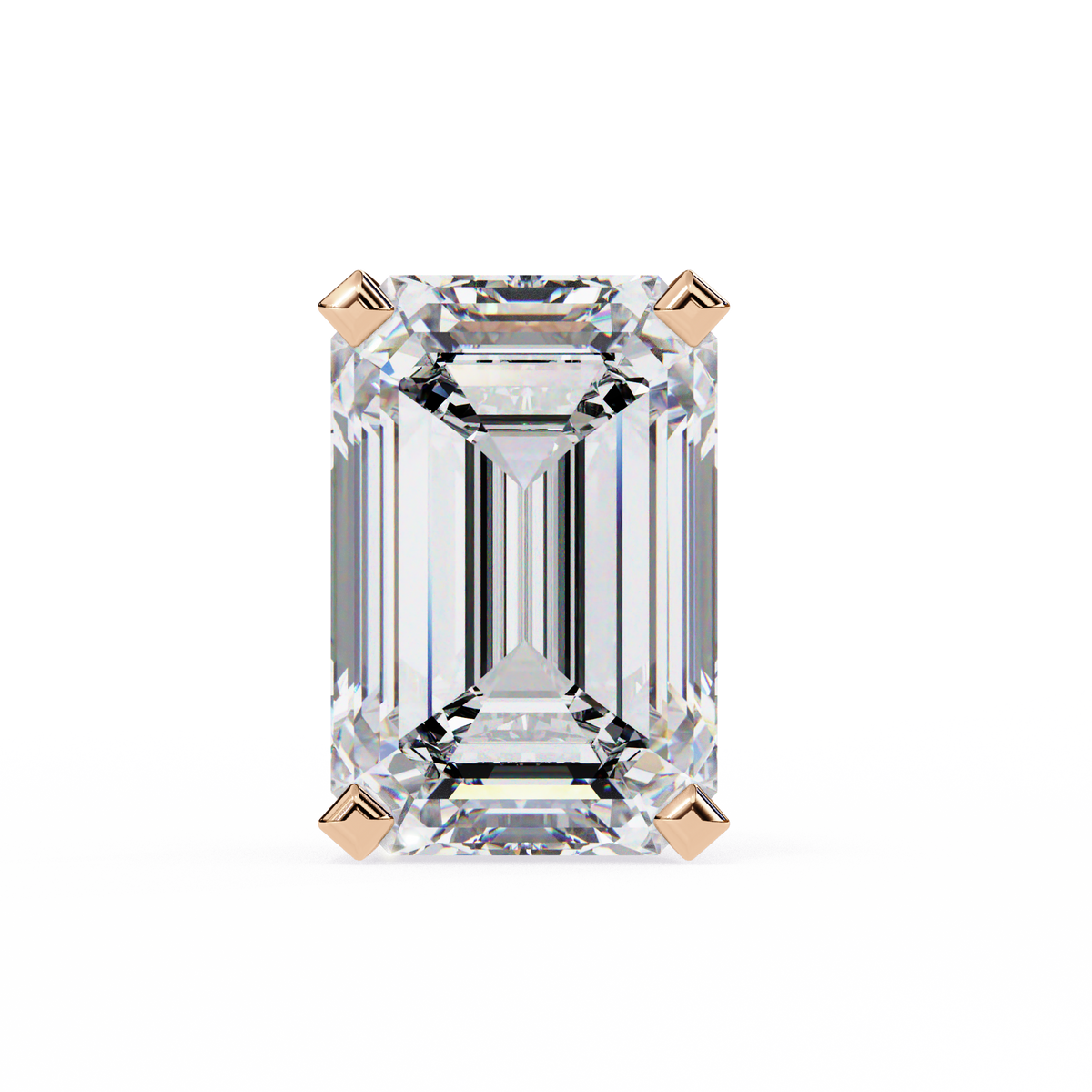 2.39Ct Emerald Cut High Quality Lab Grown Diamond Unique Delicate Solitaire Vintage Screw Back Stud Daily Wear Earring - HIGHCARAT DIAMONDS
