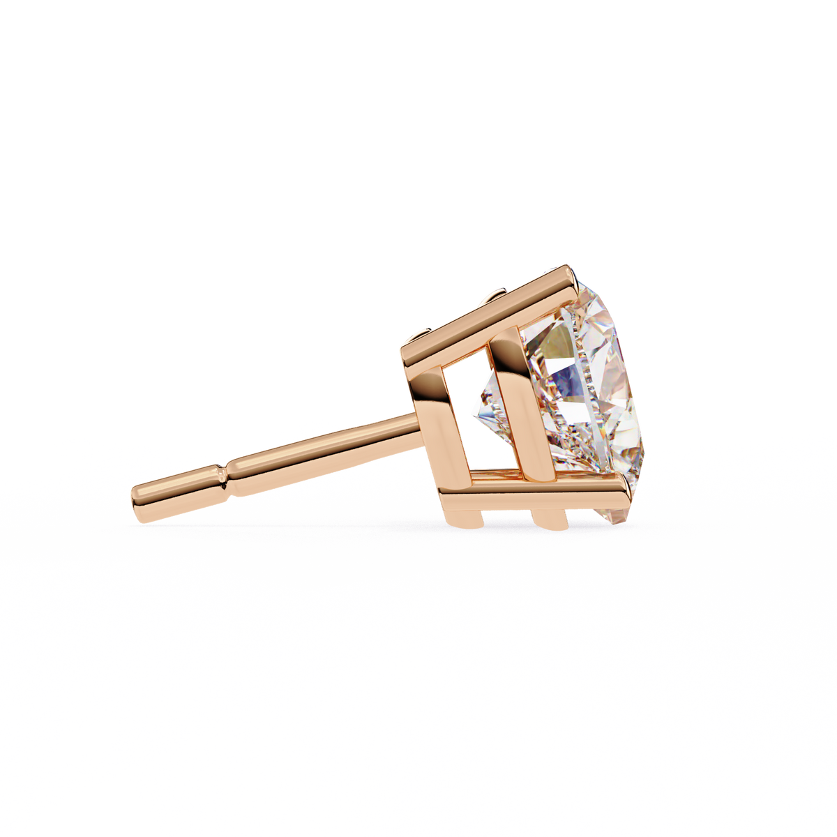 Prong Set 2.43Ct Heart Cut Top Grade Diamond Elegant Stackable Vintage Stud Fabulous Earring Gift For Women's - HIGHCARAT DIAMONDS