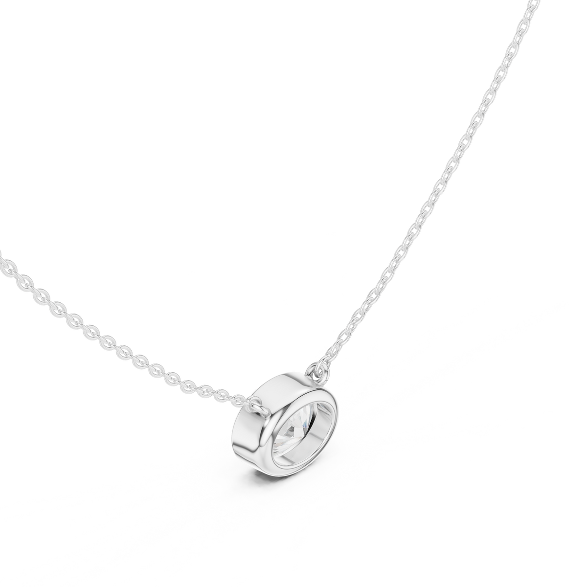 2.50 CT Oval Cut Lab Grown Diamond 18k Solid Rose Gold Ethical Pendant - HIGHCARAT DIAMONDS