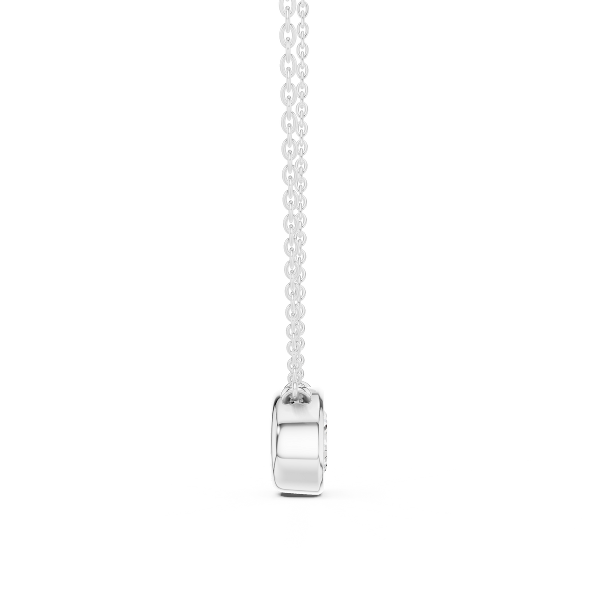 2.50 CT Oval Cut Lab Grown Diamond 18k Solid Rose Gold Ethical Pendant - HIGHCARAT DIAMONDS