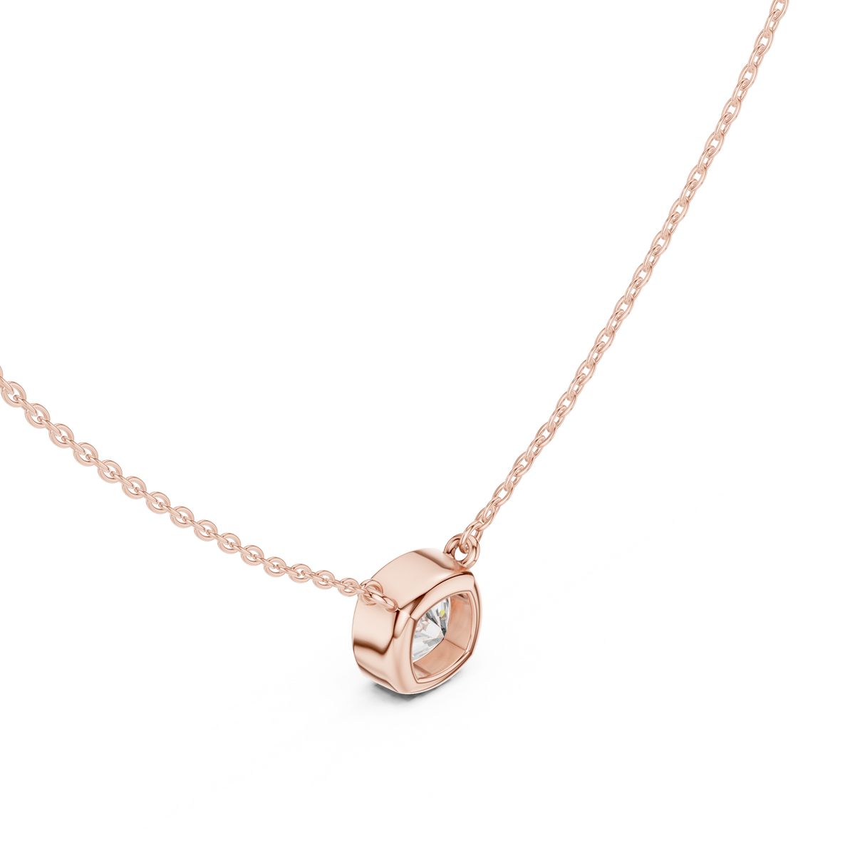 2.50CT Cushion Cut Lab Grown Diamond Bezel Set Solitaire Daily Wear Pendant - HIGHCARAT DIAMONDS