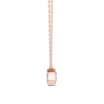 2.50CT Cushion Cut Lab Grown Diamond Bezel Set Solitaire Daily Wear Pendant - HIGHCARAT DIAMONDS
