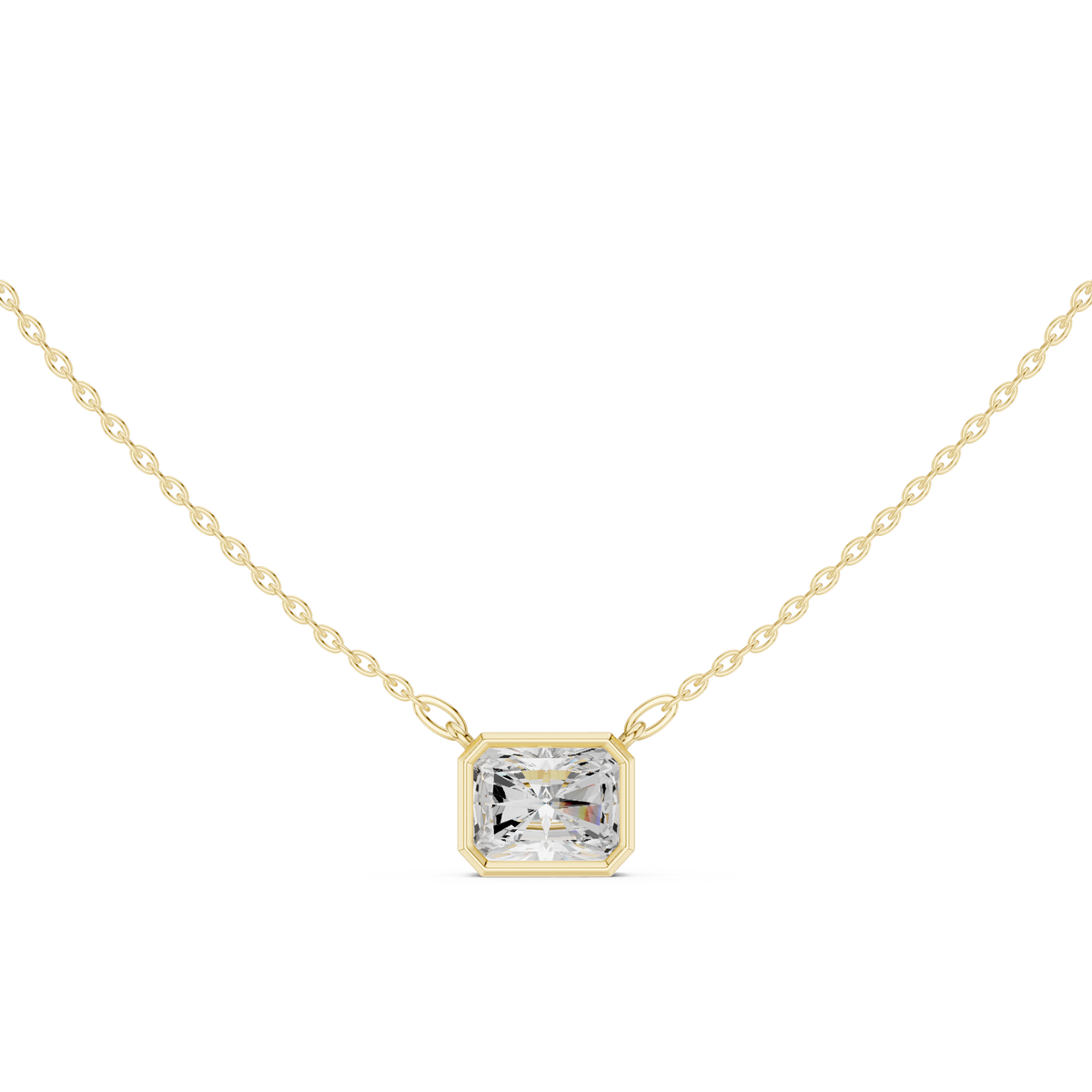 2.50CT Radiant Cut Lab Grown Diamond Vintage Classic Pendant Gift For Her - HIGHCARAT DIAMONDS