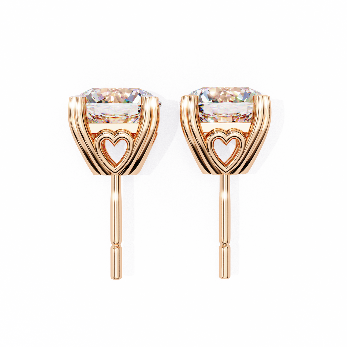 2.57CT Round Cut Top Grade Diamond Certified Cluster Stunning Timeless Stud Earring For Gift - HIGHCARAT DIAMONDS