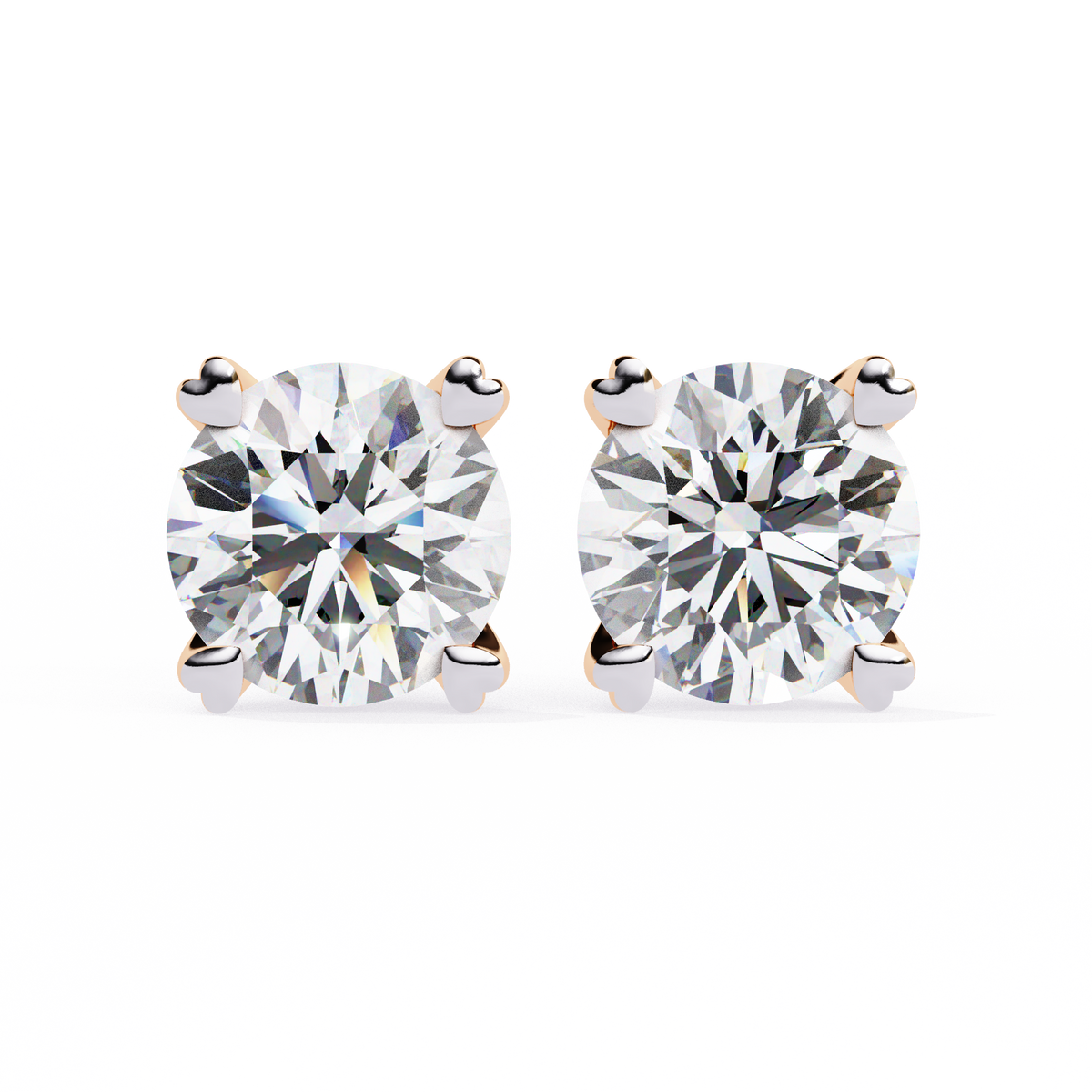 2.57CT Round Cut Top Grade Diamond Certified Cluster Stunning Timeless Stud Earring For Gift - HIGHCARAT DIAMONDS