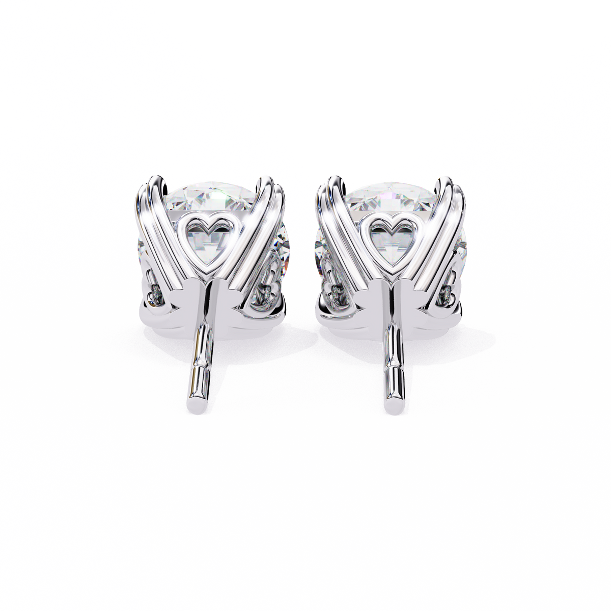 2.57CT Round Cut Top Grade Diamond Certified Cluster Stunning Timeless Stud Earring For Gift - HIGHCARAT DIAMONDS