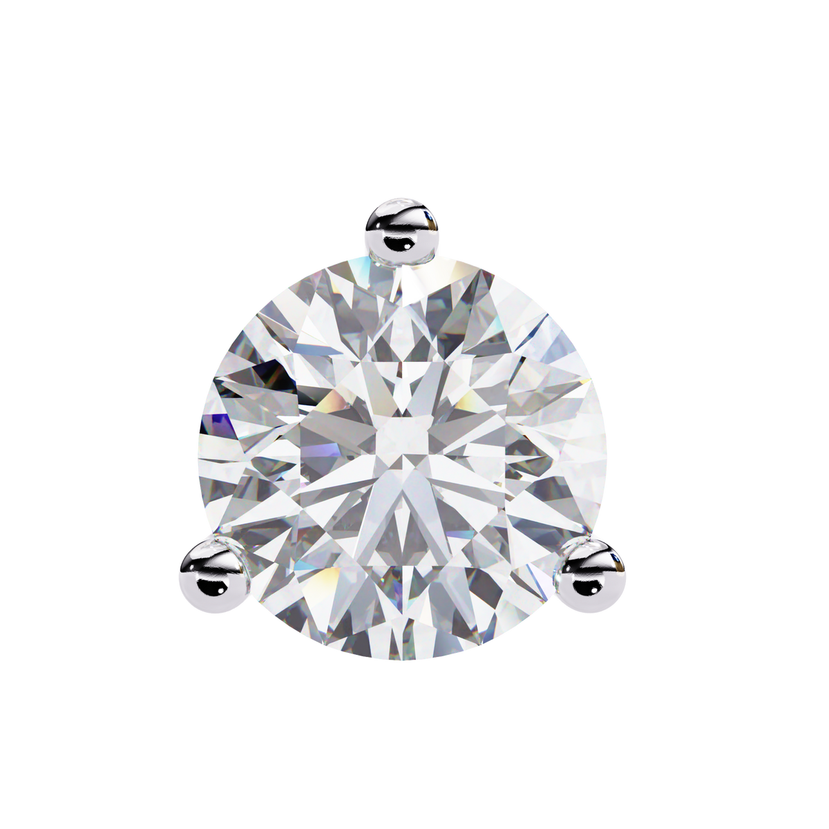 Vintage 2.57CTRound Cut Diamond 3 Prong Set Delicate Elegance Dainty Cluster Stud Earring For Her - HIGHCARAT DIAMONDS