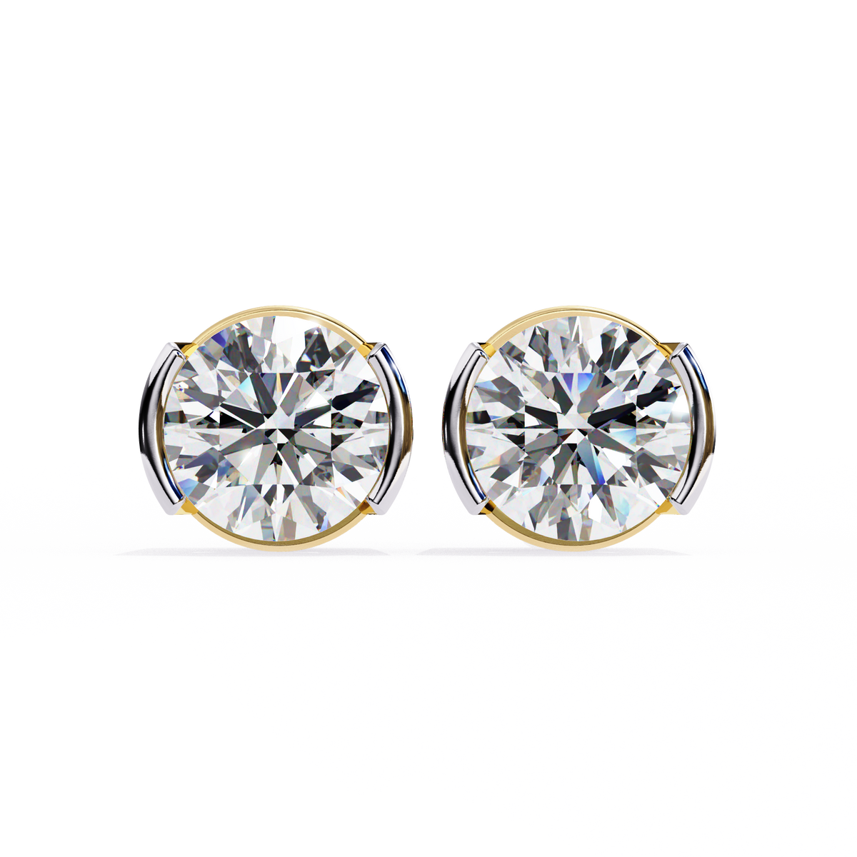 2.57Ct Round Cut Lab Grown Diamond Antique Elegant Minimalist Vintage Stud Earring Special Day Gift For Her - HIGHCARAT DIAMONDS