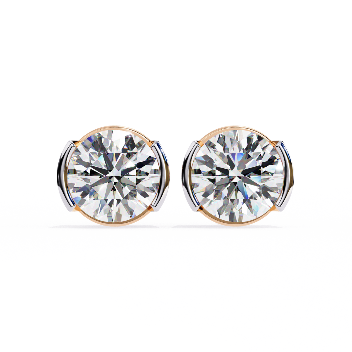 2.57Ct Round Cut Lab Grown Diamond Antique Elegant Minimalist Vintage Stud Earring Special Day Gift For Her - HIGHCARAT DIAMONDS
