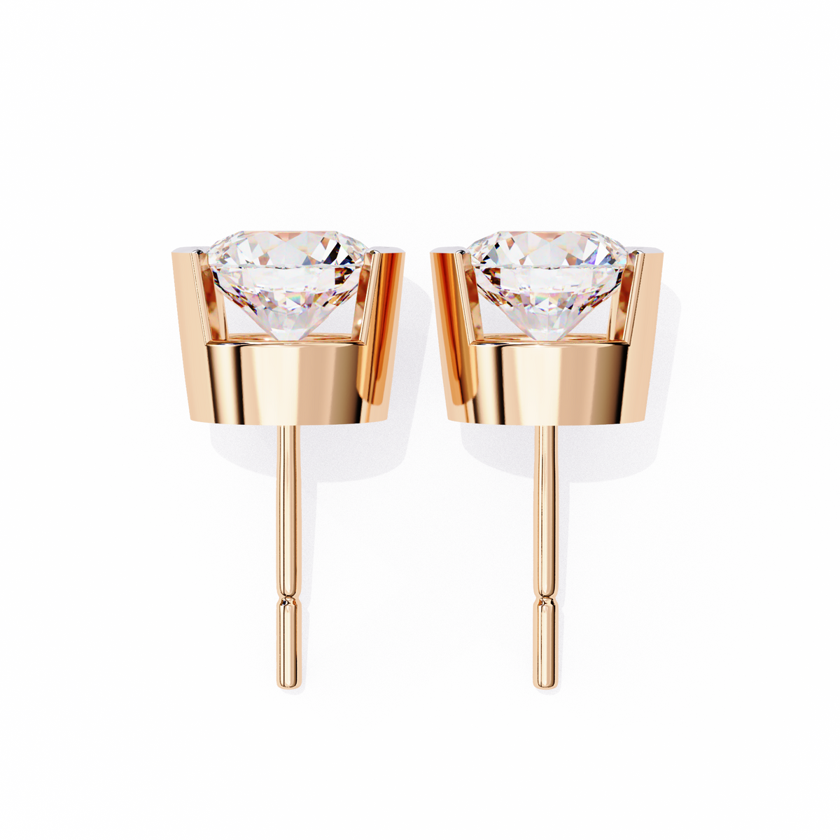 2.57Ct Round Cut Lab Grown Diamond Antique Elegant Minimalist Vintage Stud Earring Special Day Gift For Her - HIGHCARAT DIAMONDS
