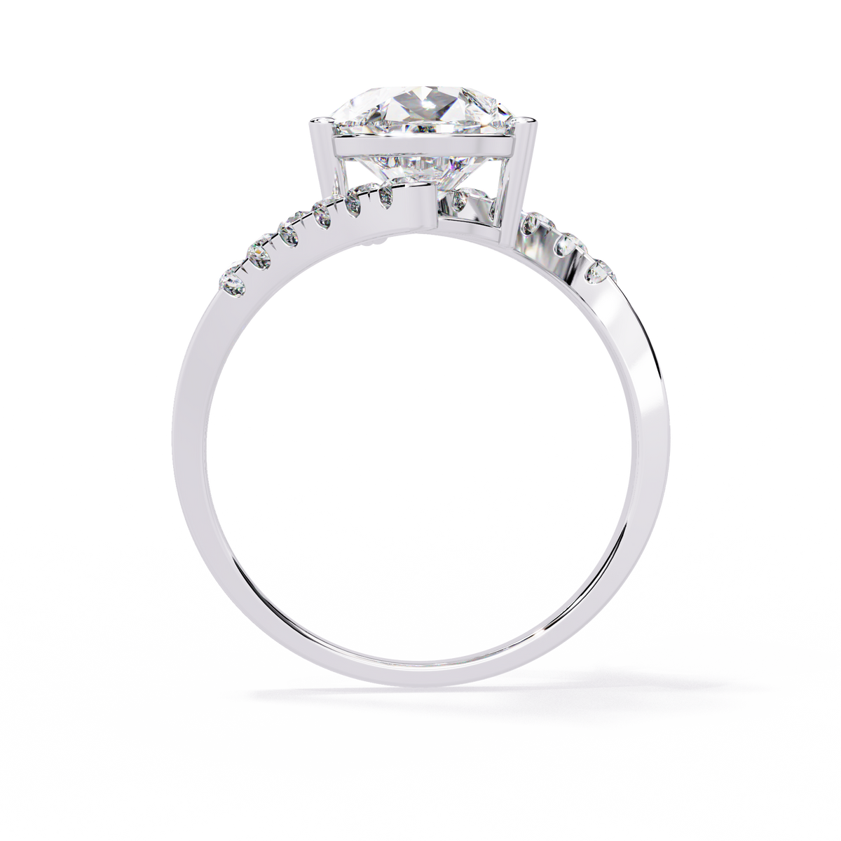 2.81Ct Pear And Round Cut Diamond Elegance Dainty Vintage Sparkling Statement Party Wear Ring For Her - HIGHCARAT DIAMONDS