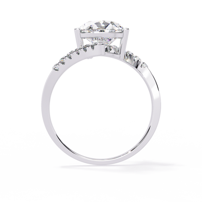 2.81Ct Pear And Round Cut Diamond Elegance Dainty Vintage Sparkling Statement Party Wear Ring For Her - HIGHCARAT DIAMONDS