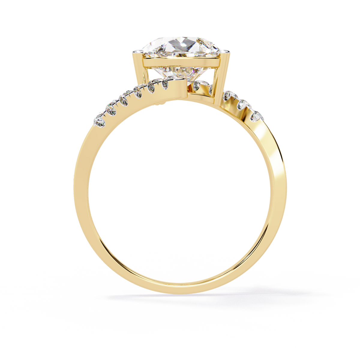 2.81Ct Pear And Round Cut Diamond Elegance Dainty Vintage Sparkling Statement Party Wear Ring For Her - HIGHCARAT DIAMONDS