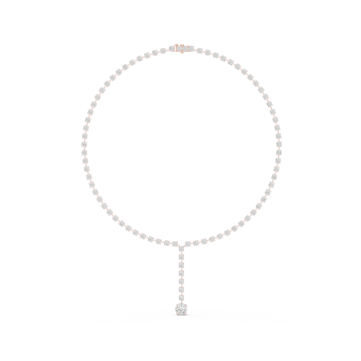 27.00 Ct Round Shape Lab Grown New Classic Look Party Wear Diamond Necklace For Women - HIGHCARAT DIAMONDS