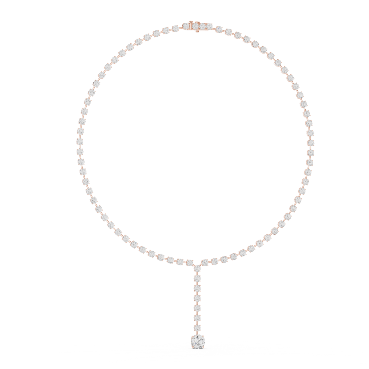 27.00 Ct Round Shape Lab Grown New Classic Look Party Wear Diamond Necklace For Women - HIGHCARAT DIAMONDS
