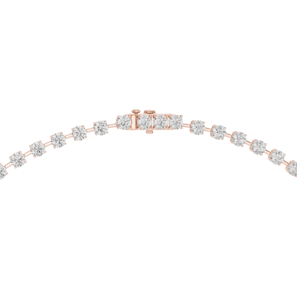27.00 Ct Round Shape Lab Grown New Classic Look Party Wear Diamond Necklace For Women - HIGHCARAT DIAMONDS