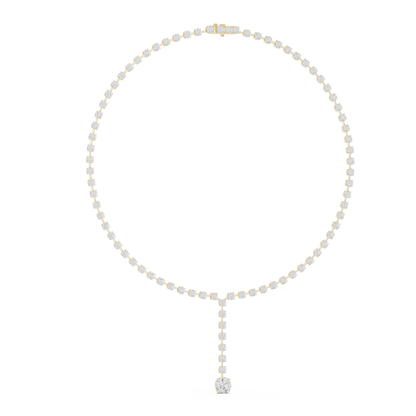 27.00 Ct Round Shape Lab Grown New Classic Look Party Wear Diamond Necklace For Women - HIGHCARAT DIAMONDS