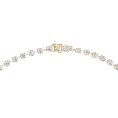 27.00 Ct Round Shape Lab Grown New Classic Look Party Wear Diamond Necklace For Women - HIGHCARAT DIAMONDS