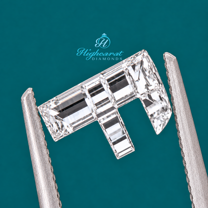 F Shape Step Cut Lab Grown Diamond