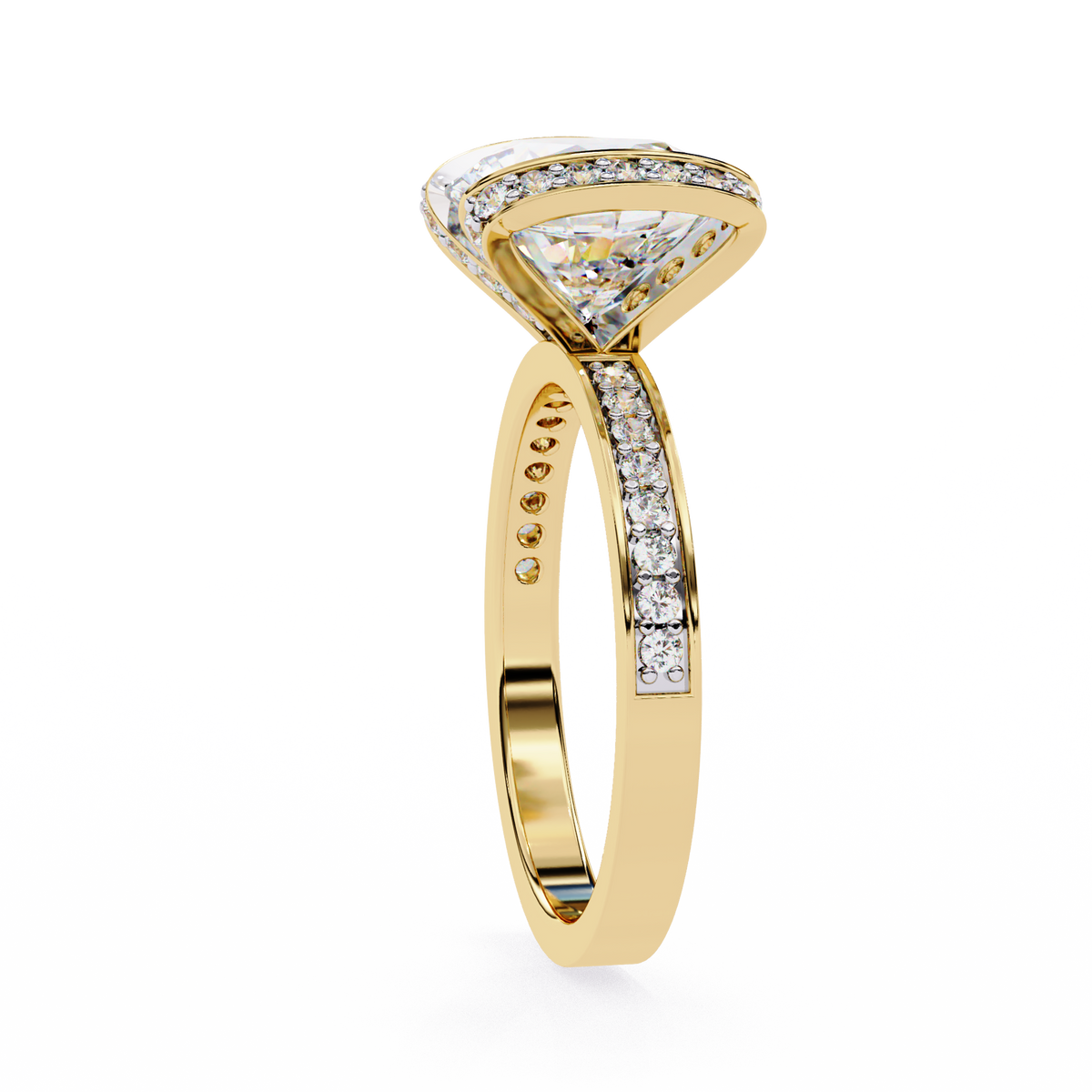 3.30 Ct Antique Round Cut Lab Grown Diamond 10K/14K/18K option  Minimalist Wedding Ring - HIGHCARAT DIAMONDS