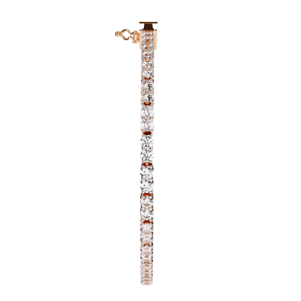 3.98Ct Round Cut Diamond Elegant Channel Set Hand Crafted Bridesmaid Tennis Bracelet Gift for Women's - HIGHCARAT DIAMONDS