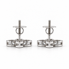 Lily Floral Shape Lab Grown Diamond Stud Earring