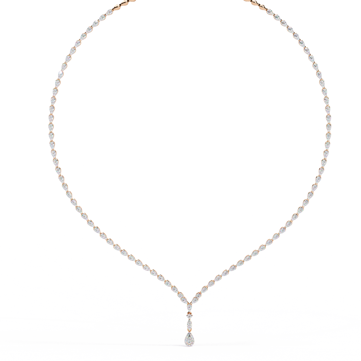 4.52 CT  Round Cut Natural And Lab Grown Top Grade Diamond Delicate Prong Set Bridesmaid Necklace for Gifted By Mother, bride - HIGHCARAT DIAMONDS
