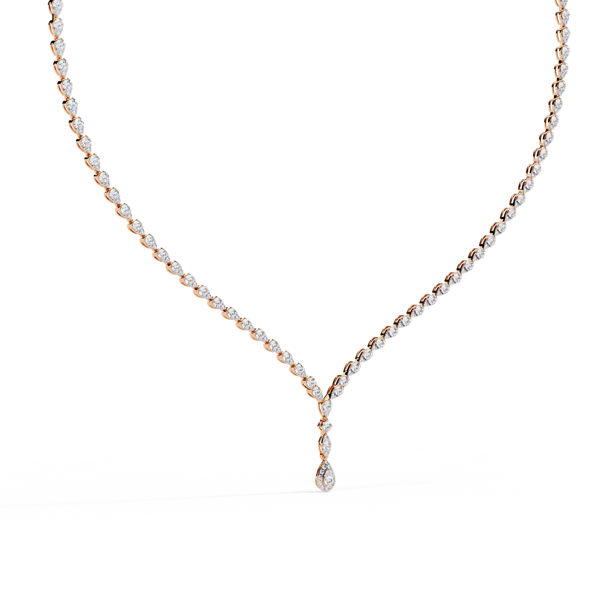 4.52 CT  Round Cut Natural And Lab Grown Top Grade Diamond Delicate Prong Set Bridesmaid Necklace for Gifted By Mother, bride - HIGHCARAT DIAMONDS