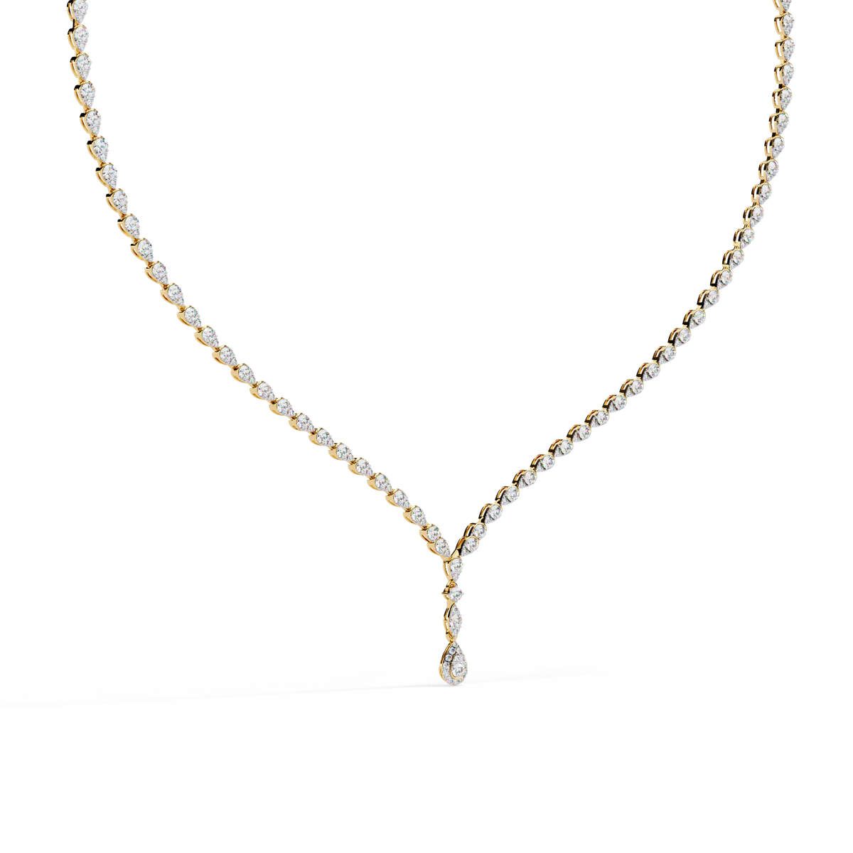 4.52 CT  Round Cut Natural And Lab Grown Top Grade Diamond Delicate Prong Set Bridesmaid Necklace for Gifted By Mother, bride - HIGHCARAT DIAMONDS