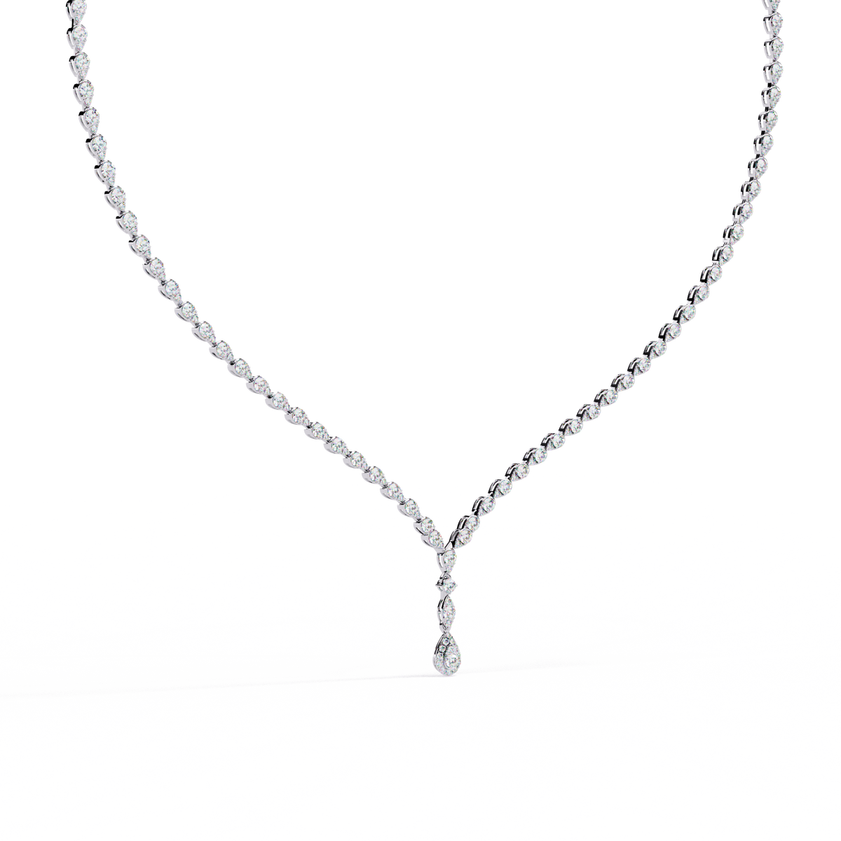 4.52 CT  Round Cut Natural And Lab Grown Top Grade Diamond Delicate Prong Set Bridesmaid Necklace for Gifted By Mother, bride - HIGHCARAT DIAMONDS