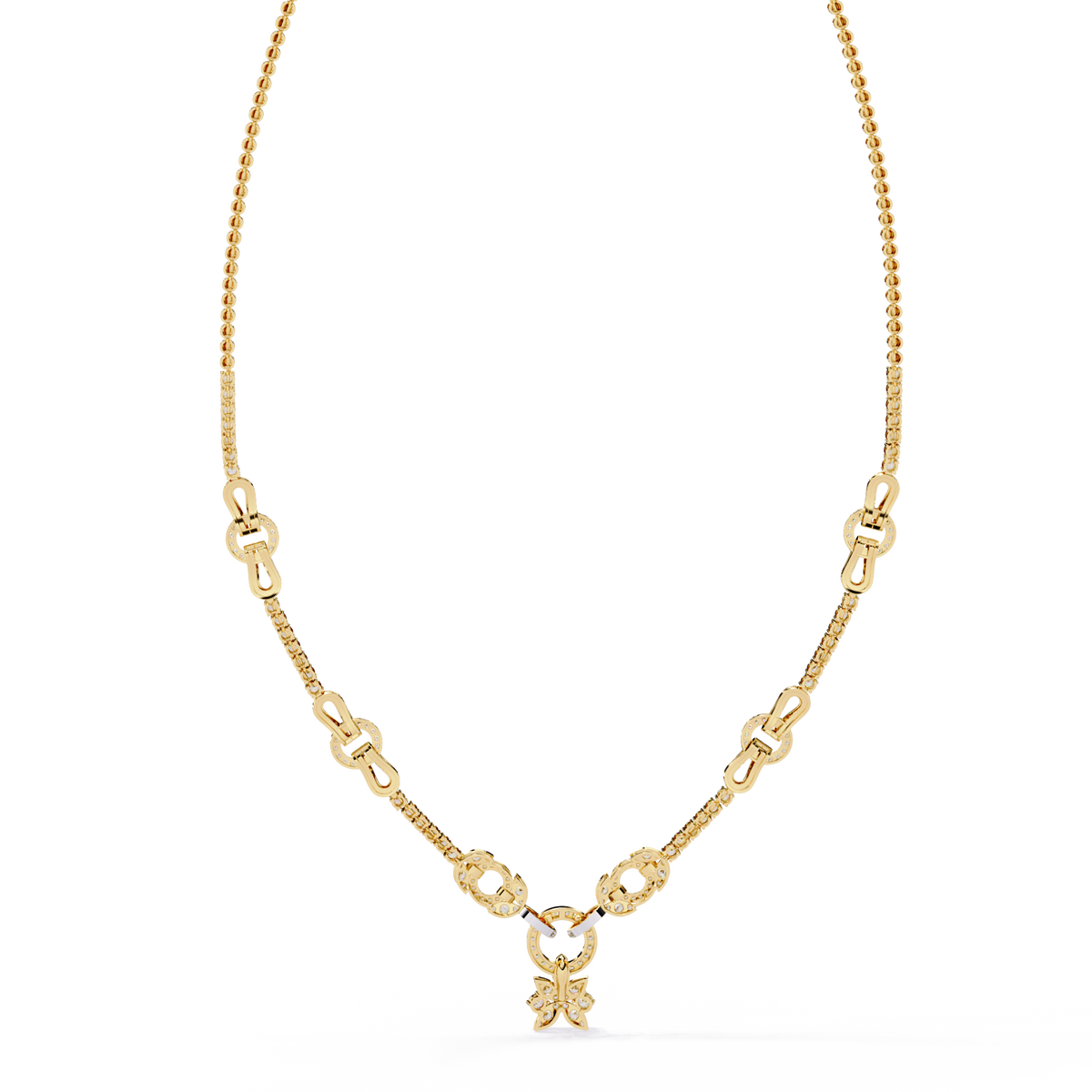5.47 Ct Round Cut Natural And Lab Grown Diamond Minimalist Sparkling Wedding Necklace Gift For Women's - HIGHCARAT DIAMONDS