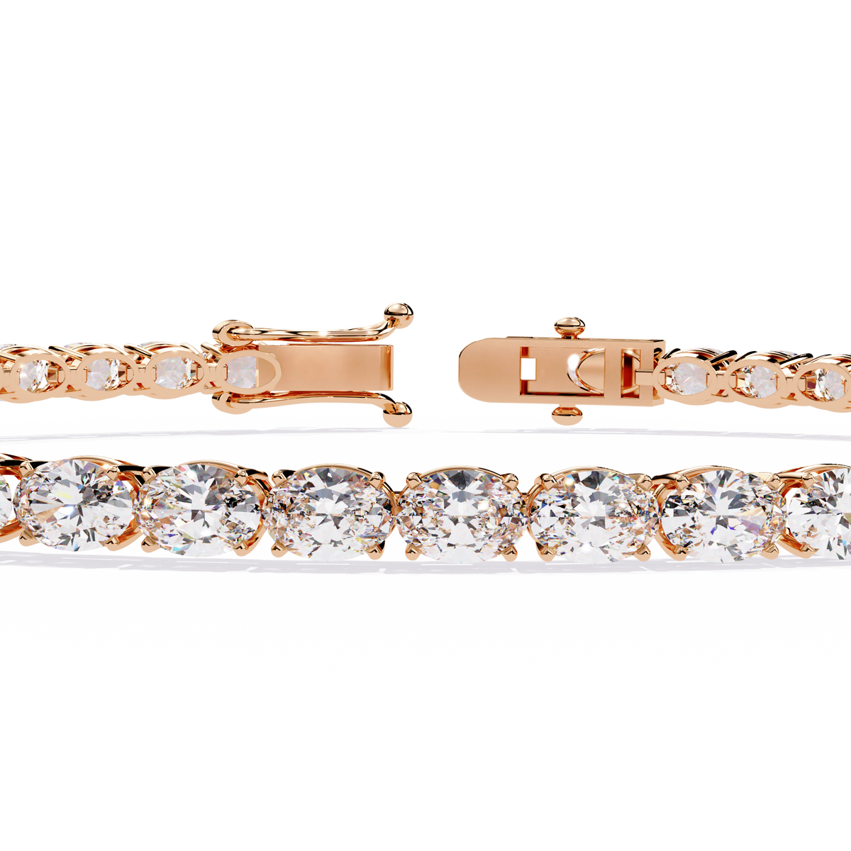 6.72Ct Oval Cut Top Grade Diamond Unique Minimalist Vintage Elegant Stacking Tennis Bridal Bracelet For Her - HIGHCARAT DIAMONDS