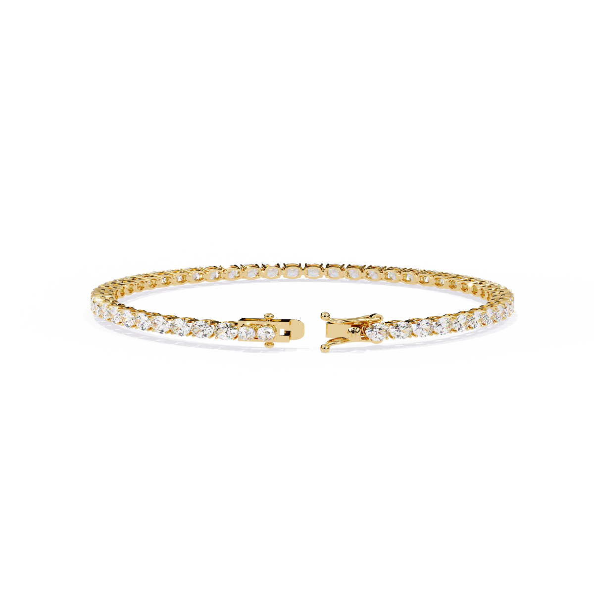 6.72Ct Oval Cut Top Grade Diamond Unique Minimalist Vintage Elegant Stacking Tennis Bridal Bracelet For Her - HIGHCARAT DIAMONDS