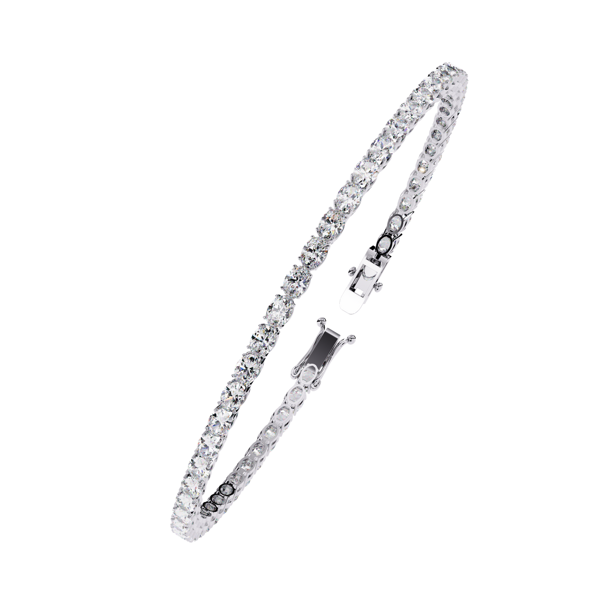 6.72Ct Oval Cut Top Grade Diamond Unique Minimalist Vintage Elegant Stacking Tennis Bridal Bracelet For Her - HIGHCARAT DIAMONDS