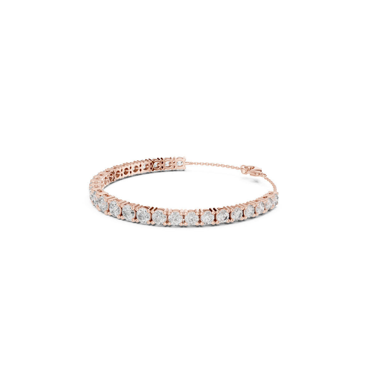 7.14Ct Round Cut High Quality Lab Grown Diamond Vintage Cluster Sparkling Dainty Charm Bracelet For Women's - HIGHCARAT DIAMONDS