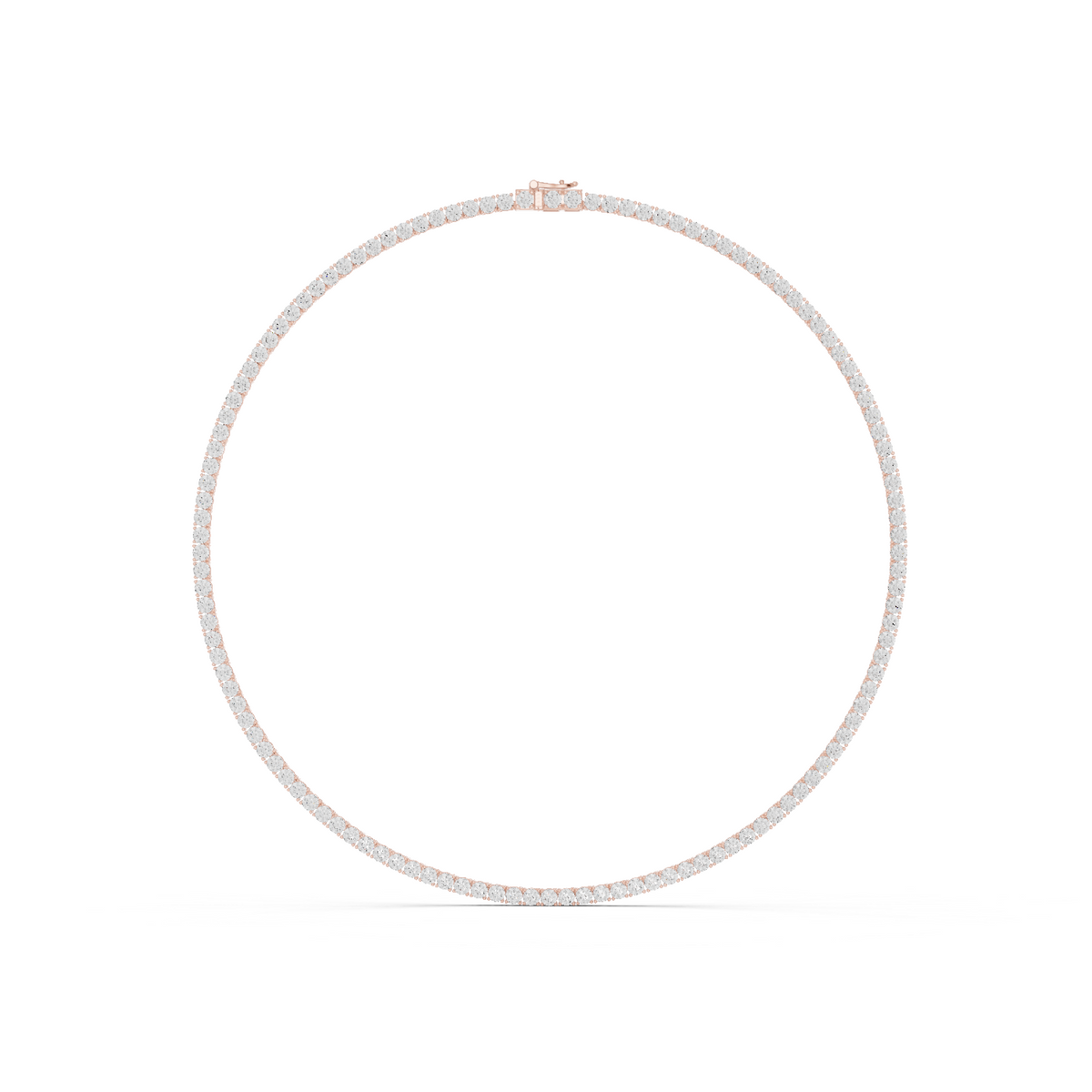 7.21 Ct Natural & Lab Grown Round Shape 10k Solid Gold Stunning Wadding Wear Diamond Necklace - HIGHCARAT DIAMONDS
