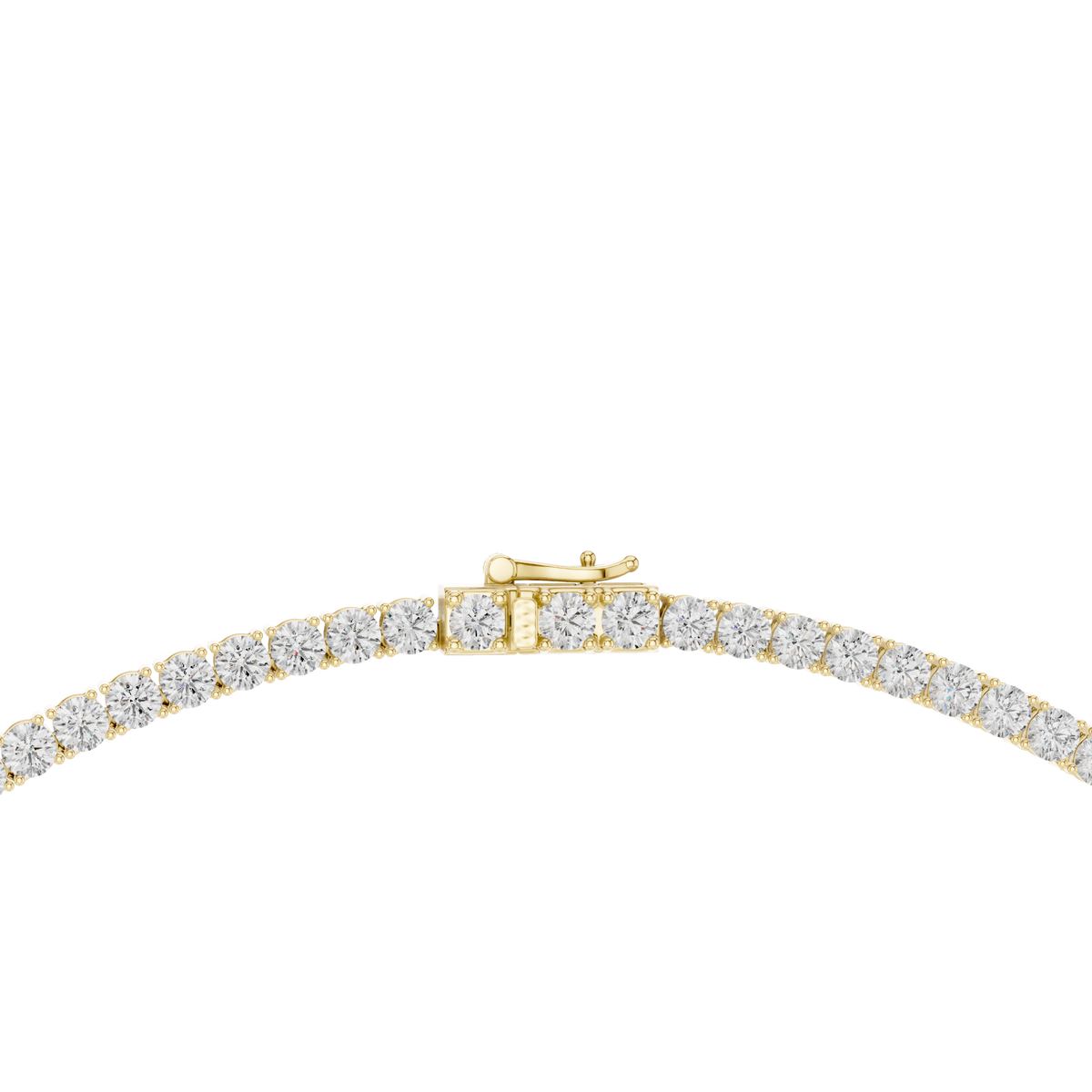 7.21 Ct Natural & Lab Grown Round Shape 10k Solid Gold Stunning Wadding Wear Diamond Necklace - HIGHCARAT DIAMONDS