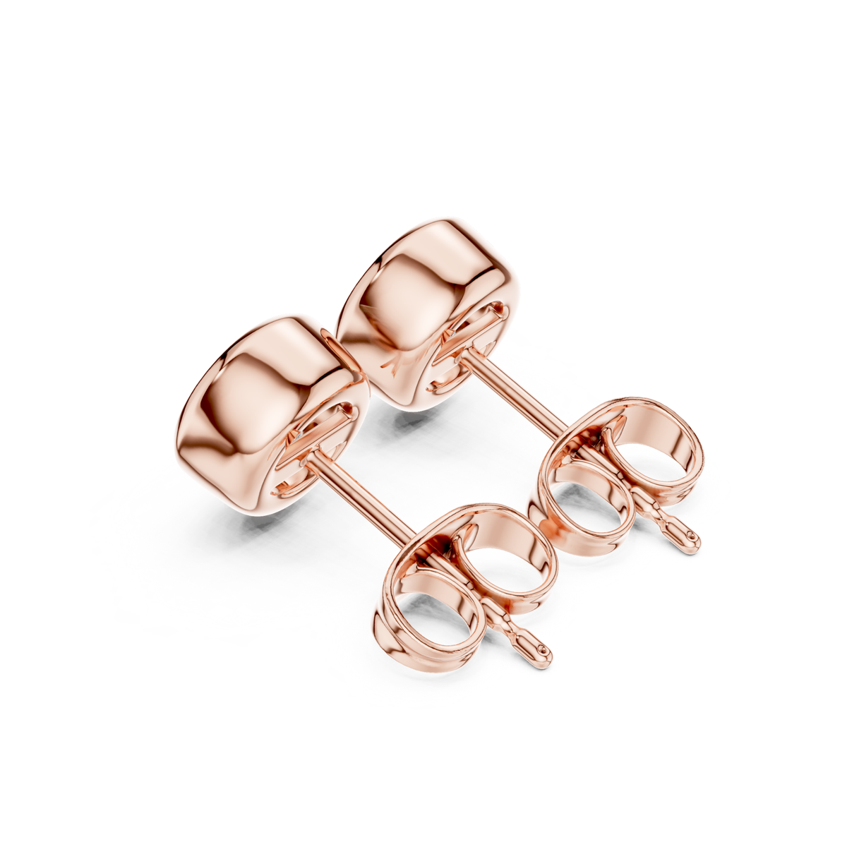Round Cut Lab Grown Diamond Classic Stud Earrings