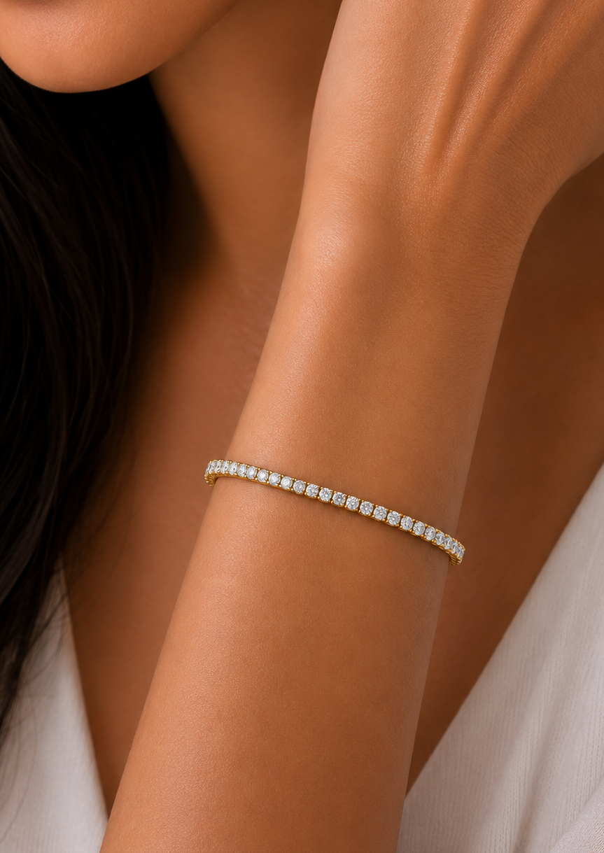 1.92 Ct Round Cut Diamond Prong Set Bracelet
