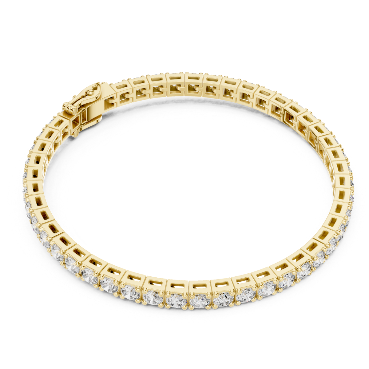 9.25 Ct Round Cut Lab Grown Diamond Tennis Bracelet - HIGHCARAT DIAMONDS