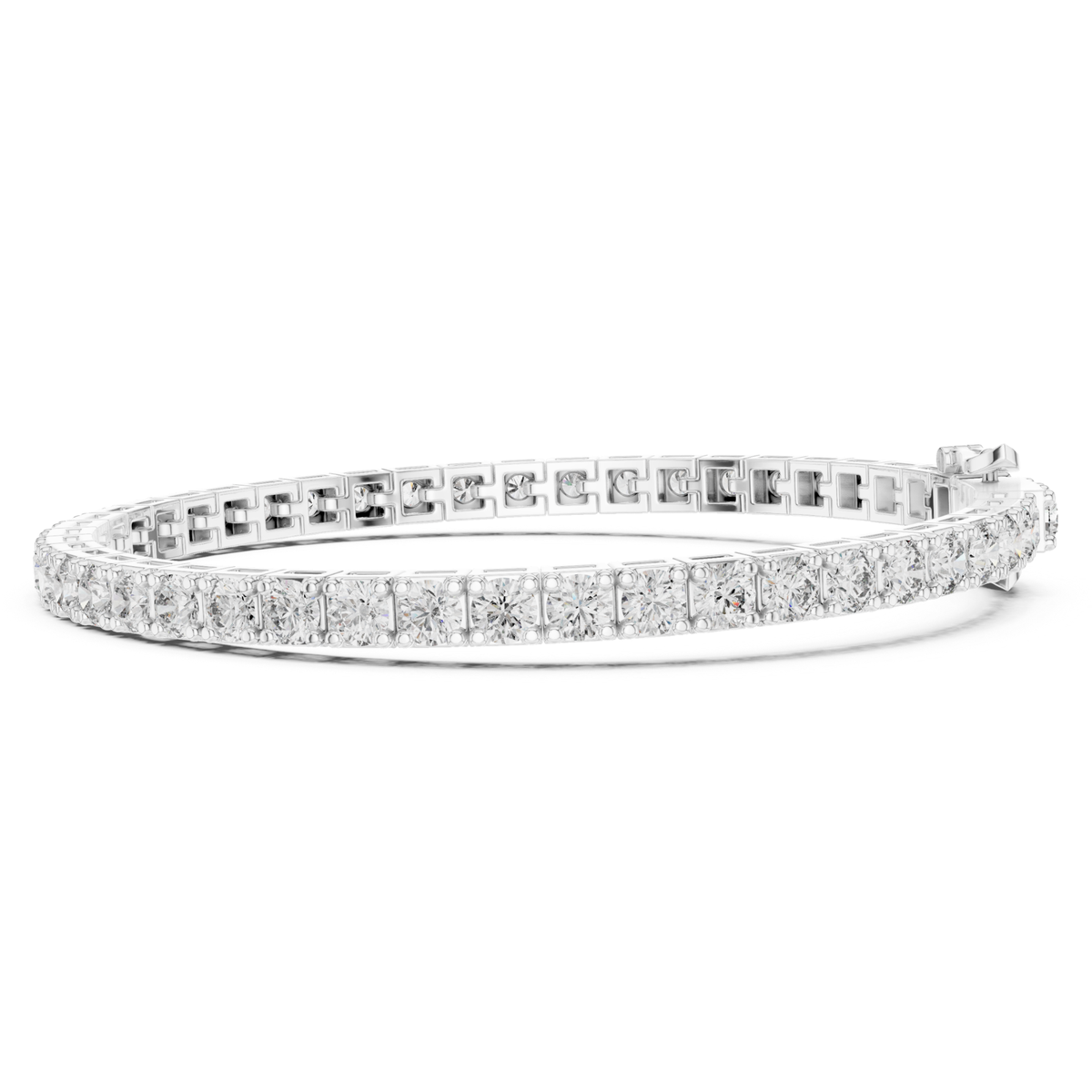 9.25 Ct Round Cut Lab Grown Diamond Tennis Bracelet - HIGHCARAT DIAMONDS