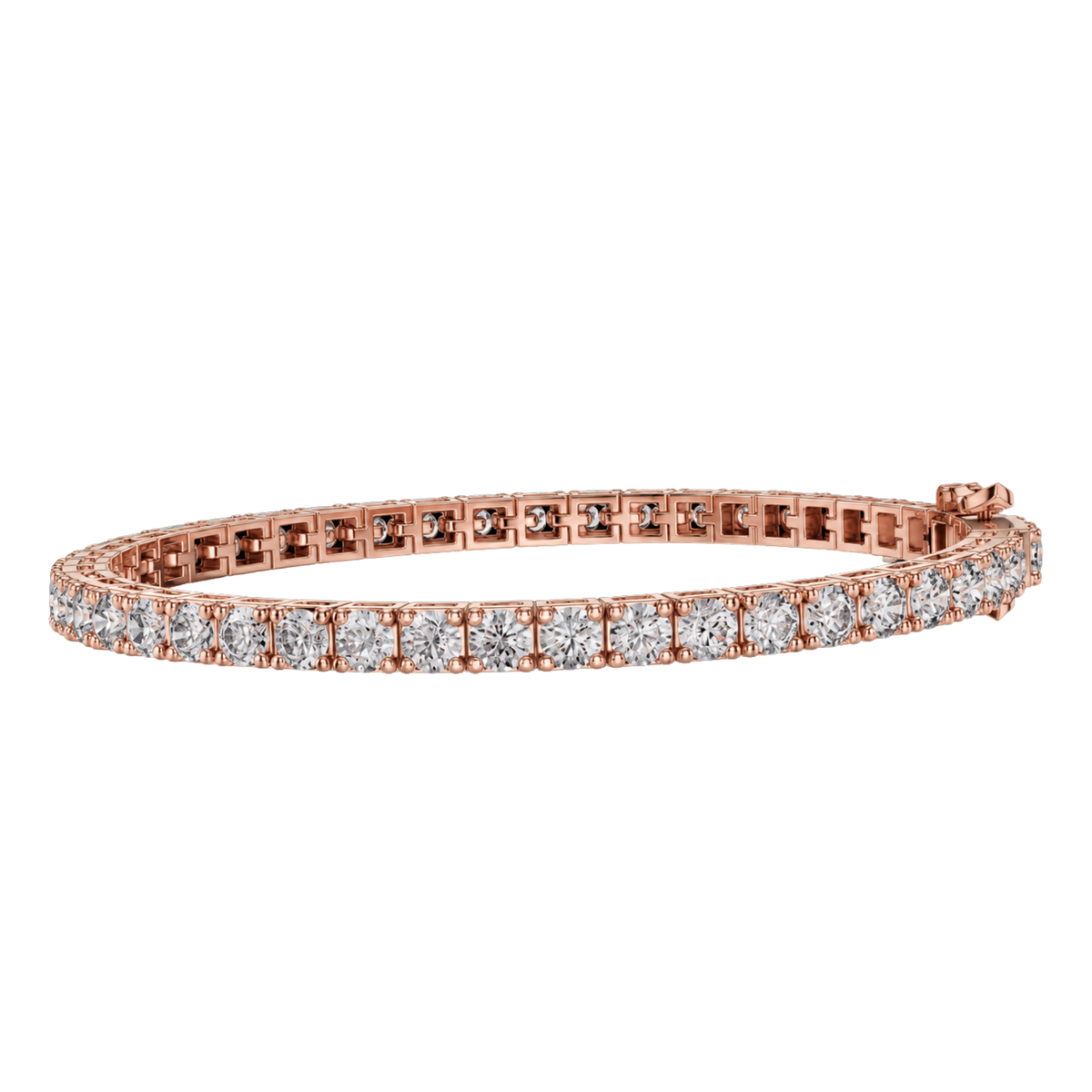 9.25 Ct Round Cut Lab Grown Diamond Tennis Bracelet - HIGHCARAT DIAMONDS