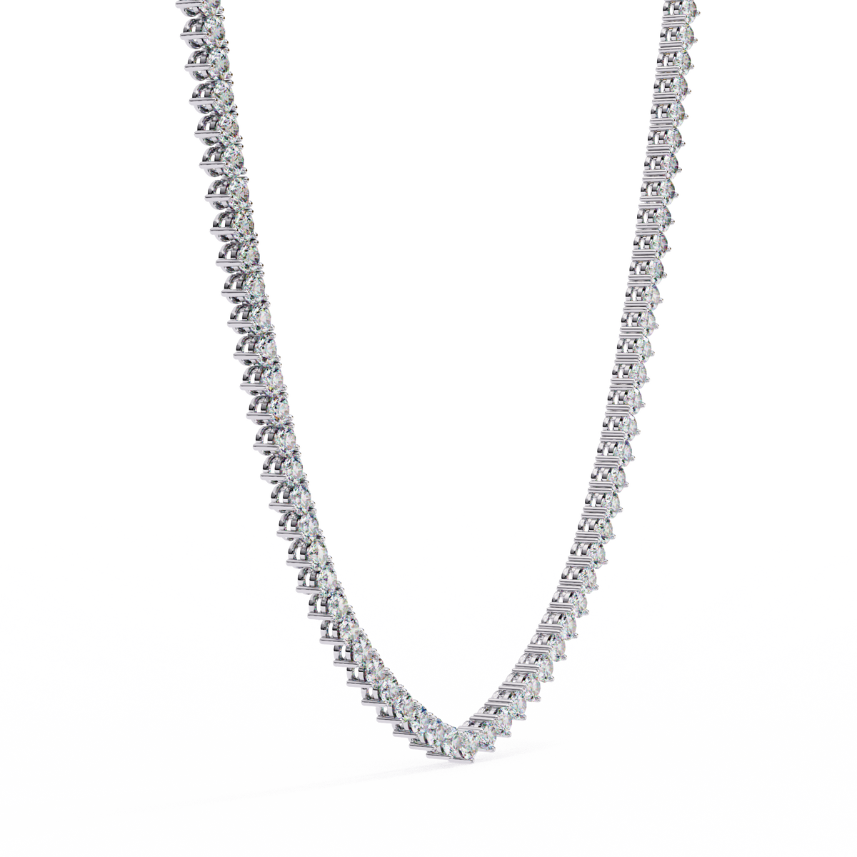 Round Cut 9.70 Ct  Natural & Lab Grown Diamond 18k Solid Gold   Channel Set Unisex Best Necklace For Daily Wear - HIGHCARAT DIAMONDS