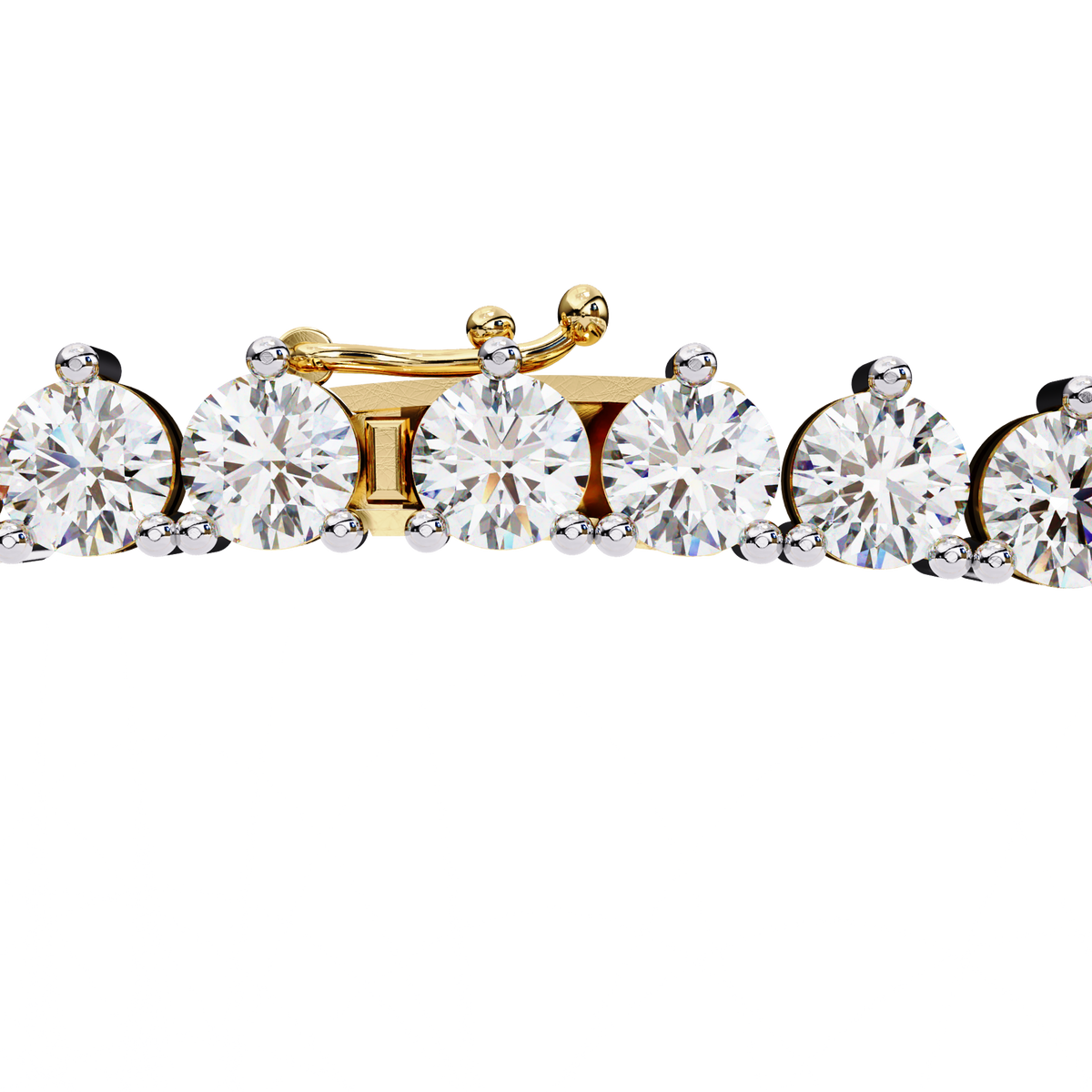 Round Cut 9.70 Ct  Natural & Lab Grown Diamond 18k Solid Gold   Channel Set Unisex Best Necklace For Daily Wear - HIGHCARAT DIAMONDS