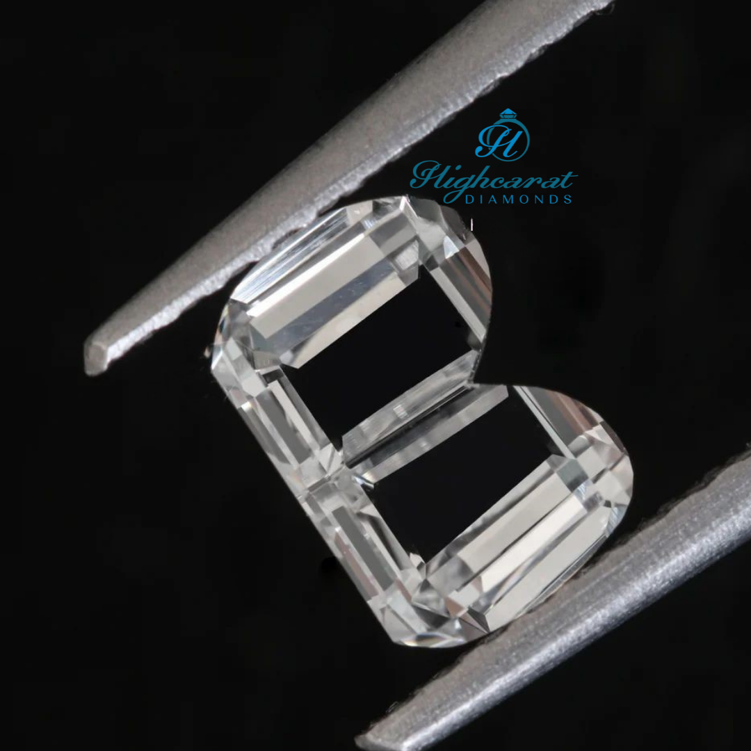 Alphabet B Shape White Colorless Diamond Unique Statement Diamond Use For Pendant - HIGHCARAT DIAMONDS