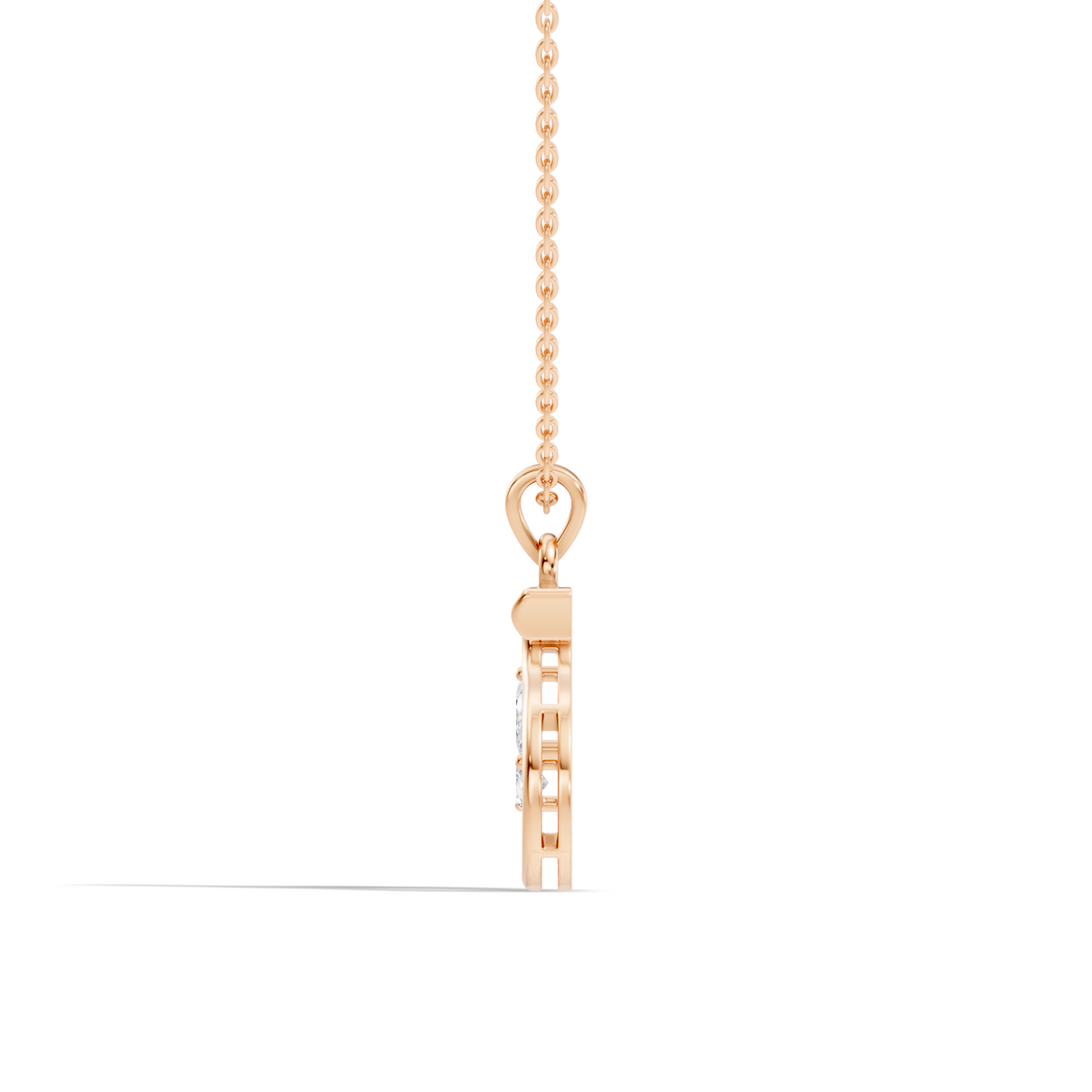 Elegant S Letter Diamond Pendant 0.36 Carat Unisex Jewelry In 14K Solid Yellow Gold - HIGHCARAT DIAMONDS