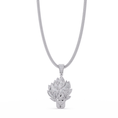 Anime Warrior Lab grown Diamond Pendant Necklace - HIGHCARAT DIAMONDS