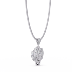 Anime Warrior Lab grown Diamond Pendant Necklace - HIGHCARAT DIAMONDS